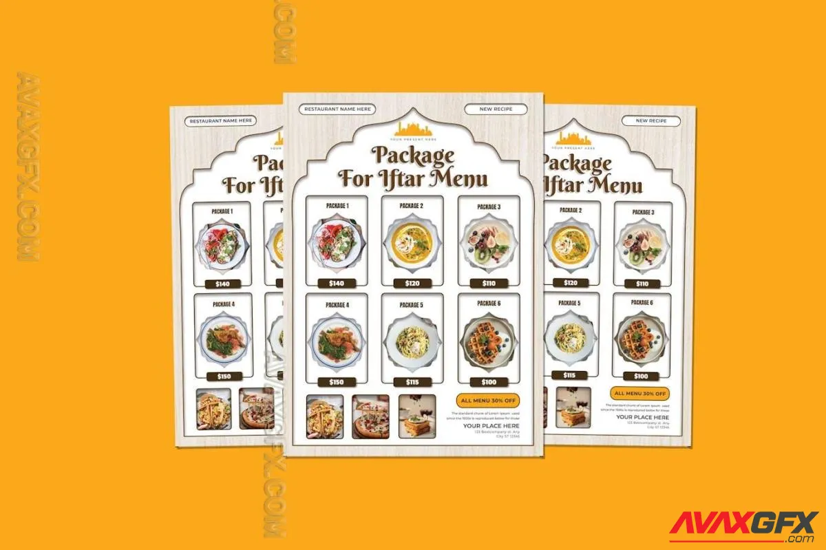 Package Iftar Menu Flyer