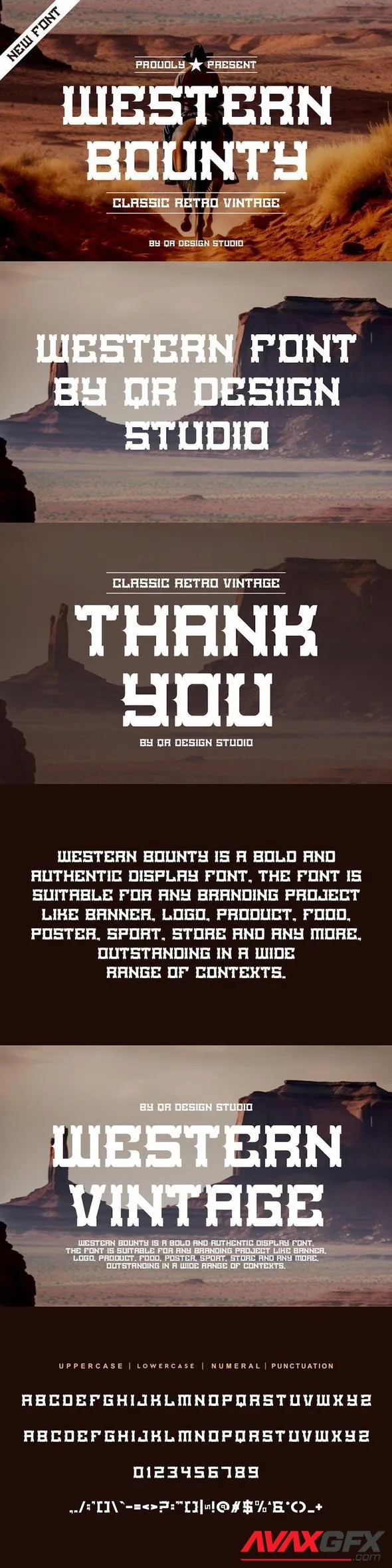 Western Bounty - Classic Typeface Font