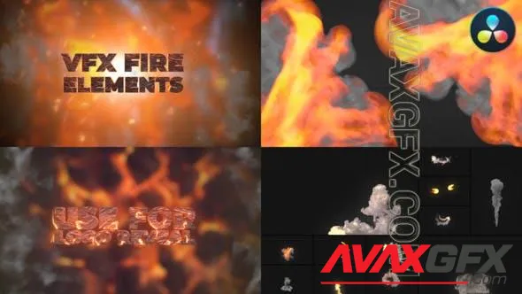 VFX Fire Elements for DaVinci Resolve 50500579 Videohive