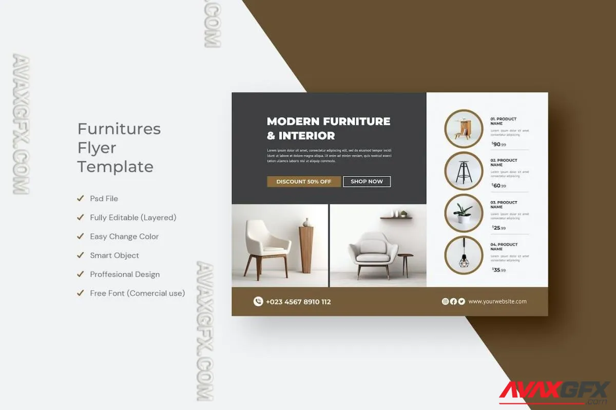Furniture Flyer Template Design