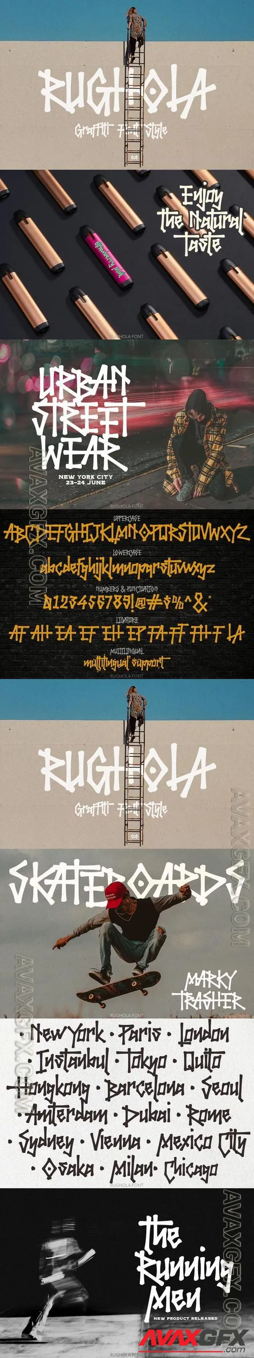 Rughola Graffiti Font