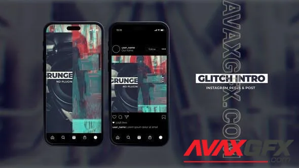 Vertical Glitch Intro Reels 50942263 Videohive