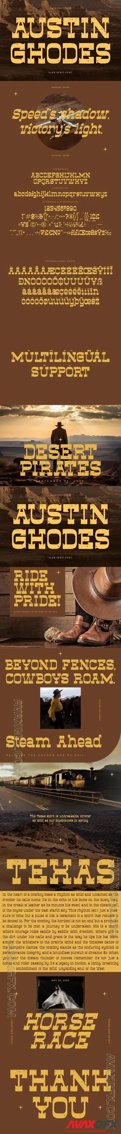 Austin Ghodes Slab Serif Font