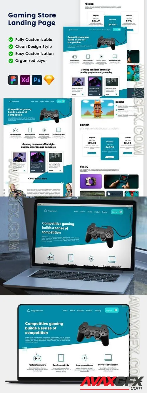 Video Game & Console Gaming Store Landing Page