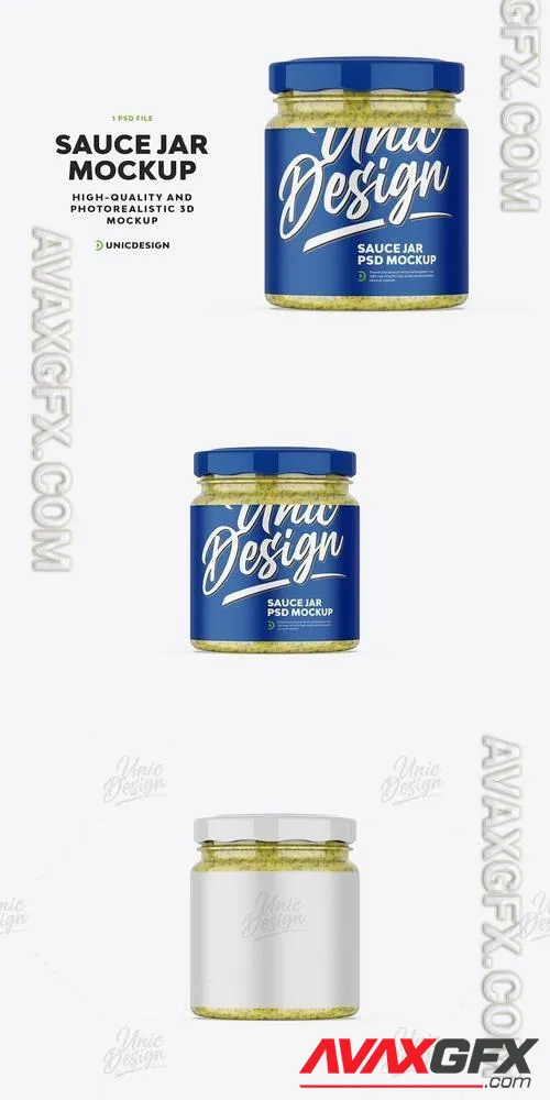 Sauce Jar Mockup