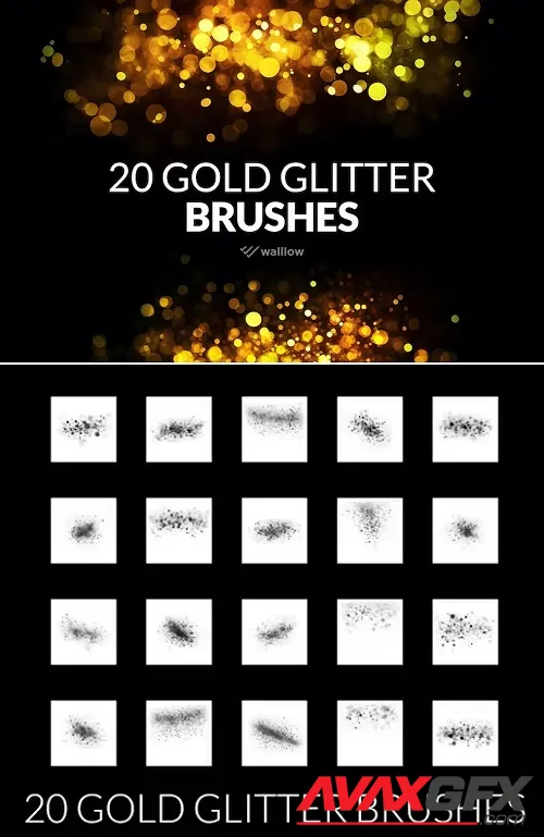 20 Glitter and sparkle photoshop brushes - TLEQXYW