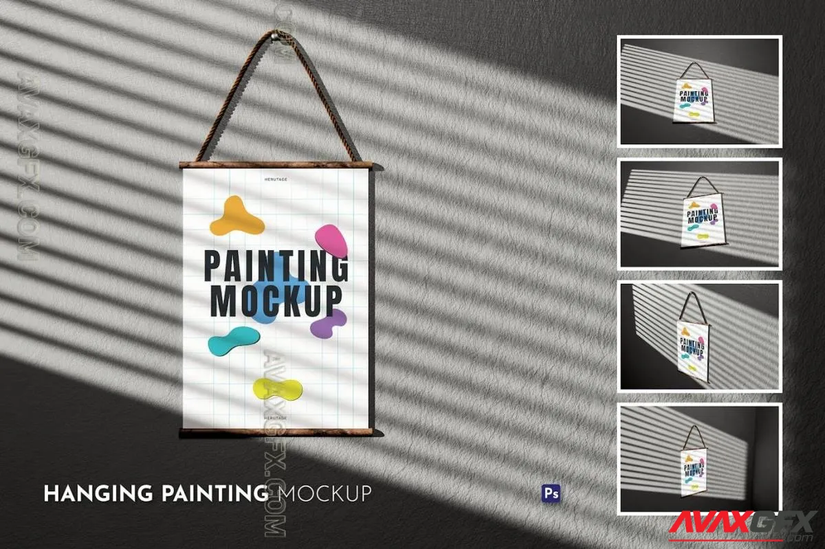 Hanging Painting Mockup