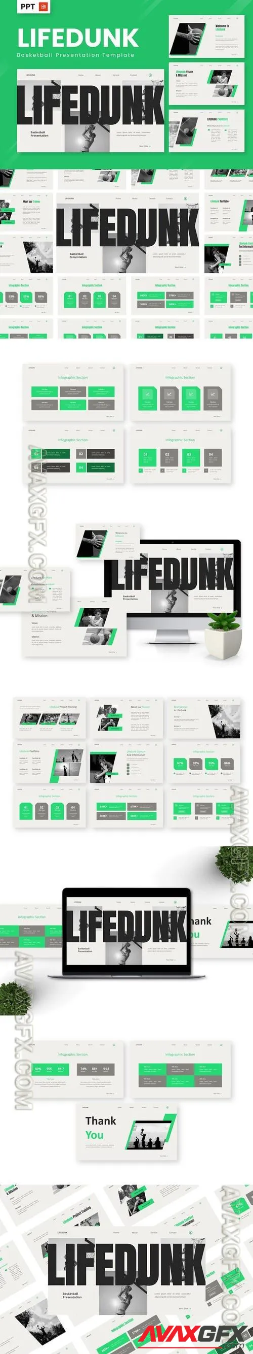 Lifedunk - Basketball Powerpoint Templates