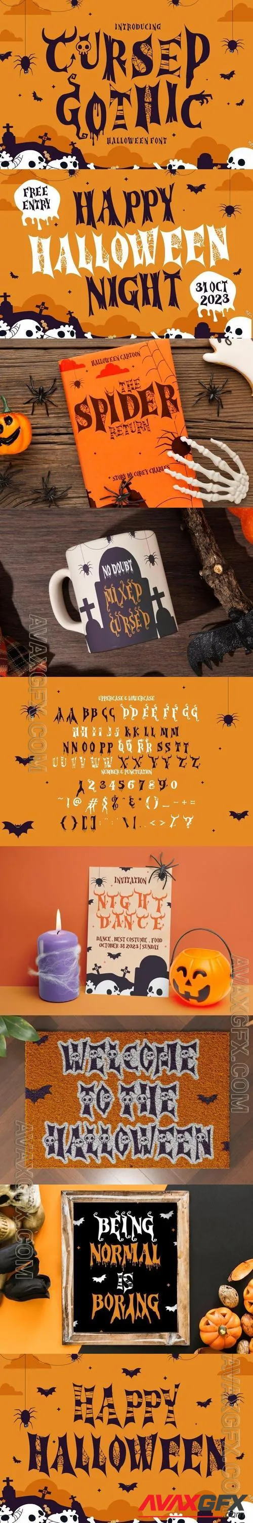 Cursed Gothic - Halloween Font