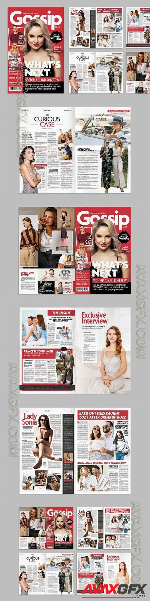 Gossip Magazine Template