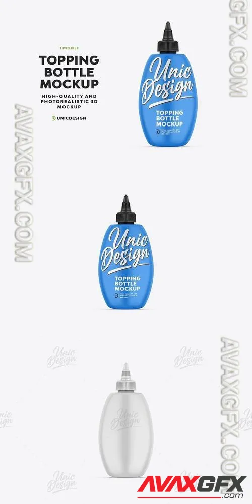 Topping Bottle Mockup