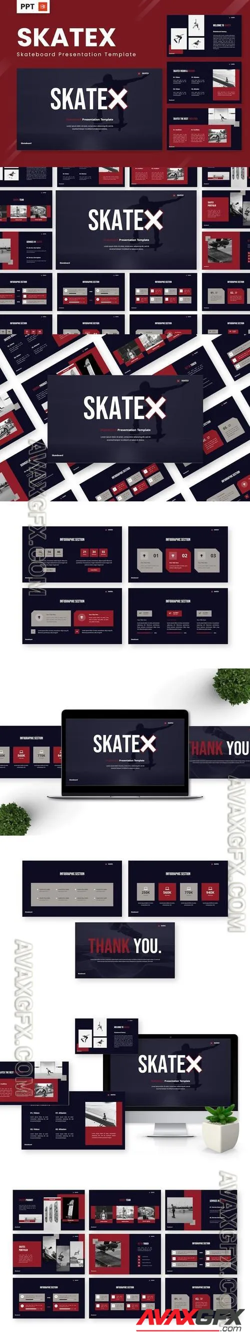 Skatex - Skateboard Powerpoint Templates