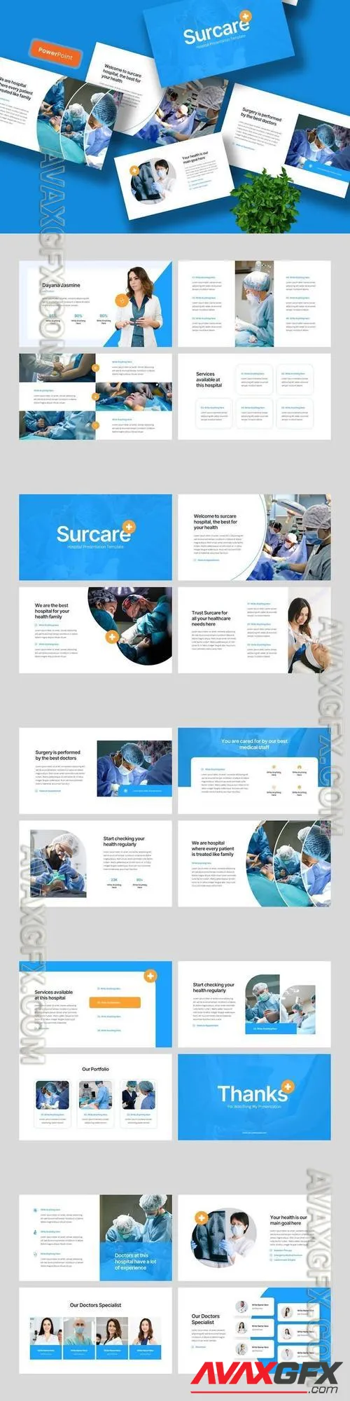 Surcare - Hospital PowerPoint Template