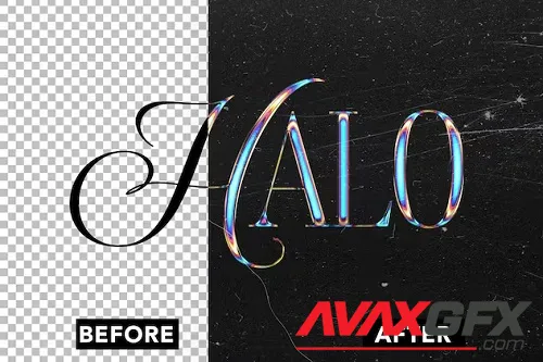 Hologram Text Effect - YL9VYUU