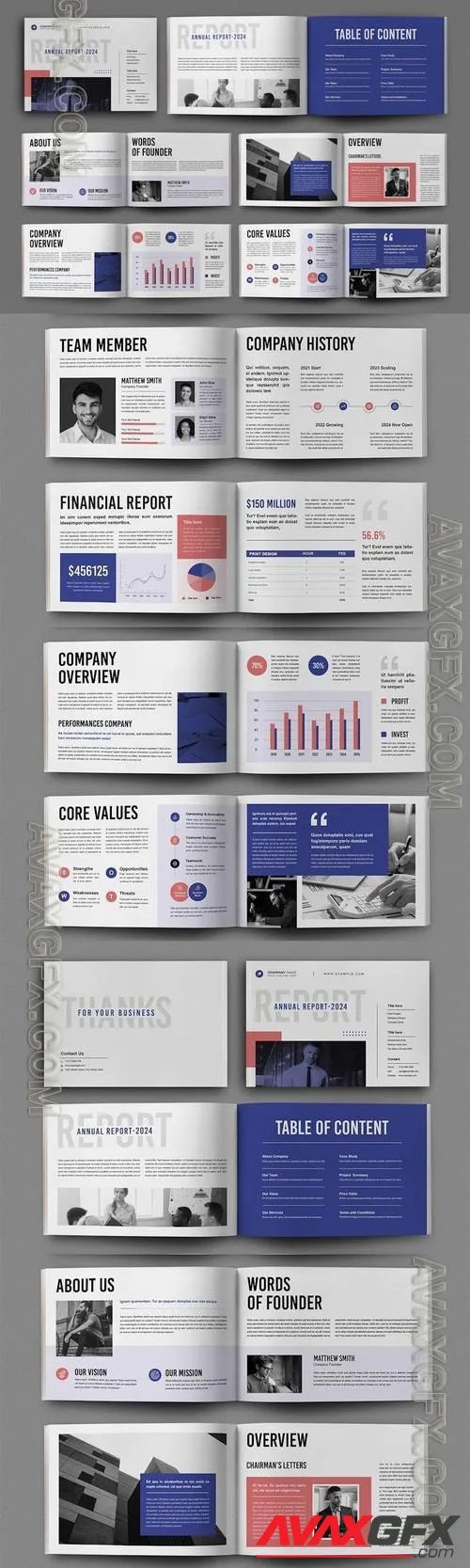 Company Annual Report Layout