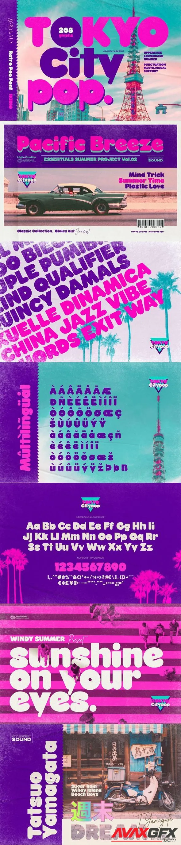 Tokyo City Pop - Retro Pop Font