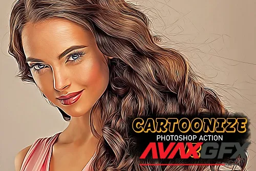 Cartoonize Photoshop Action V2 - 92020288