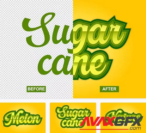 Sugar Cane Text Effect - FBL74ED