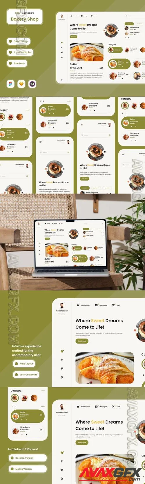 Misu - Bakery Shop Dashboard V1