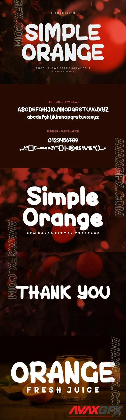 Simple Orange - Font