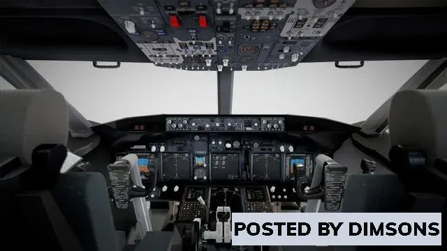 Aircraft (Boeing 737) Airplane Cockpit - 3D Model