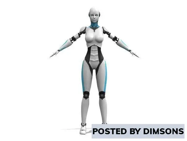 Robots Android Robot Character  - 3D Model