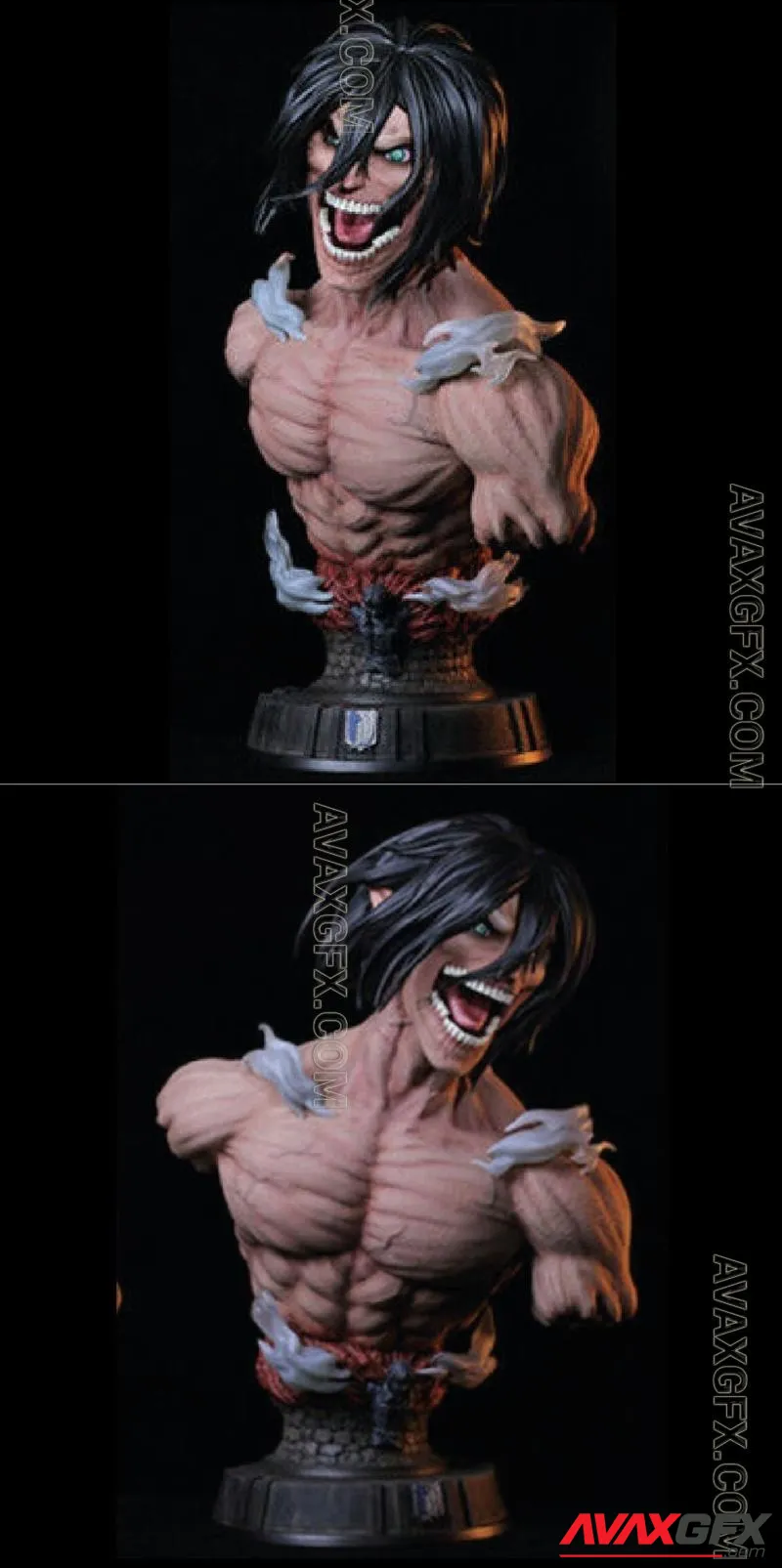 Buste Titan Assaillant Snk Eren - STL 3D Model