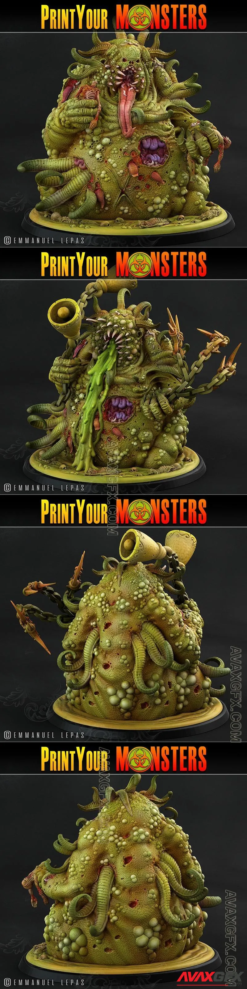 Print Your Monsters - Giant Plague Demon - STL 3D Model