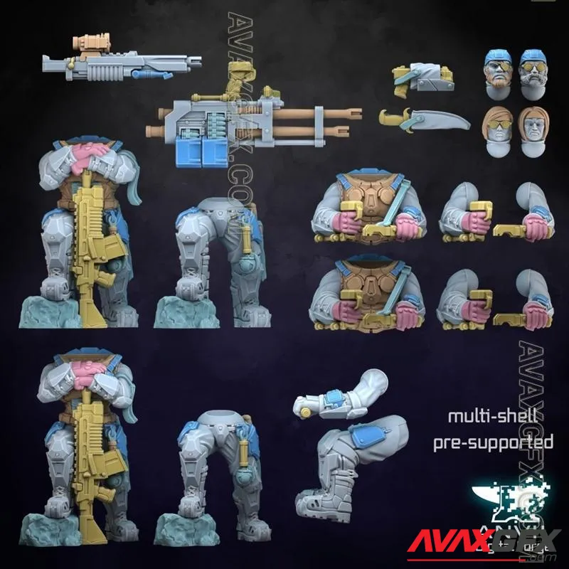 Anvil Digital Forge - EXO Coalition Marine Bonu Content February 2024 - STL 3D Model