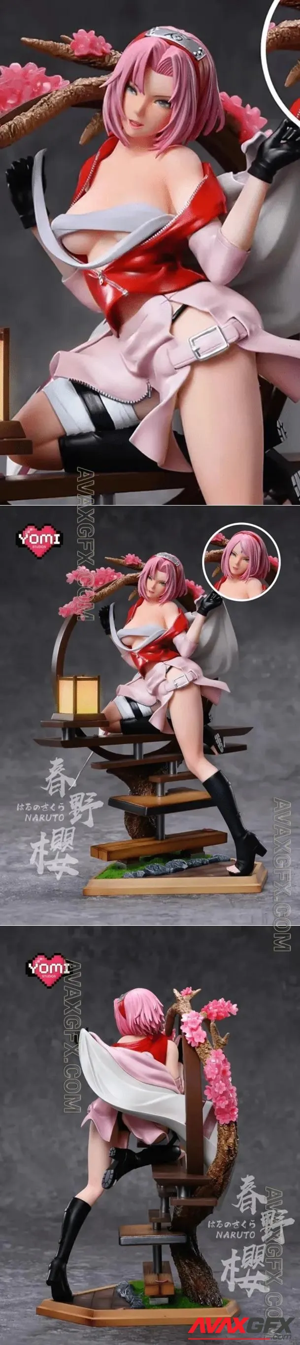 Sakura Sexy Diorama - STL 3D Model