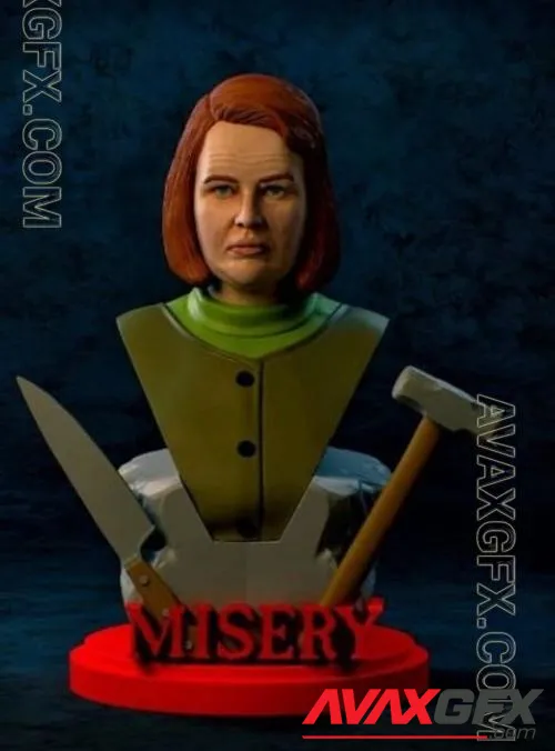 Annie Wilks Misery Bust - STL 3D Model