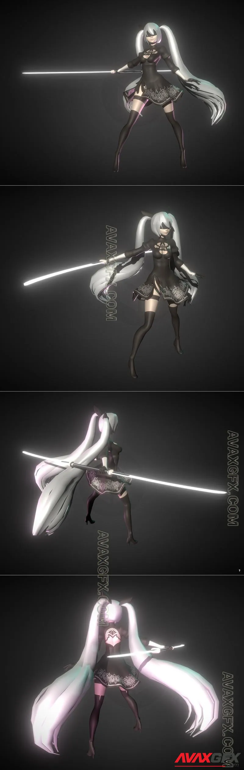 BB (2B Nier Automata) - STL 3D Model