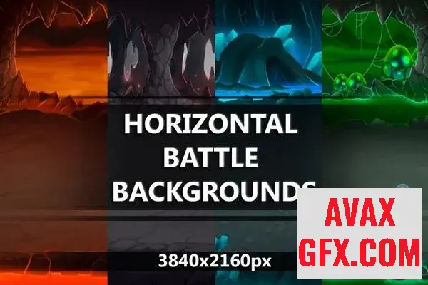 Unity Asset - Cave Horizontal RPG Battle Backgrounds