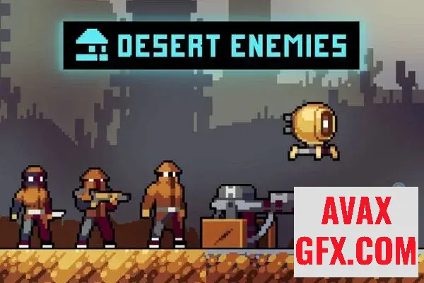 Unity Asset - Cyberpunk Desert Bandits Pixel Art
