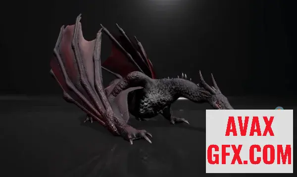 Unreal Engine Asset - Dragon (Wyvern) v4.27+