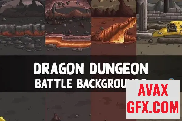 Unity Asset - Dragon Dungeon Battle Backgrounds
