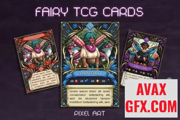 Unity Asset - Fairy TCG Pixel Art Template