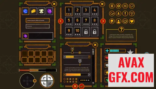 Unity Asset - Fantasy Game User Interface v1.0