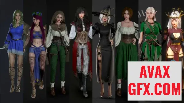 Unreal Engine Asset - Fantasy Girls Pack v4.27+