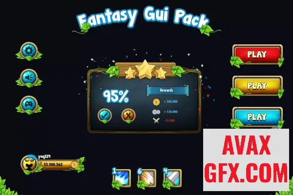 Unity Asset - Fantasy Gui Pack v1.4.3