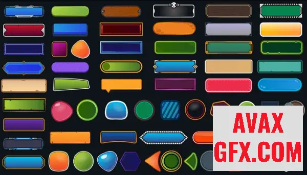 Unity Asset - Game User Interface - buttons v1.0