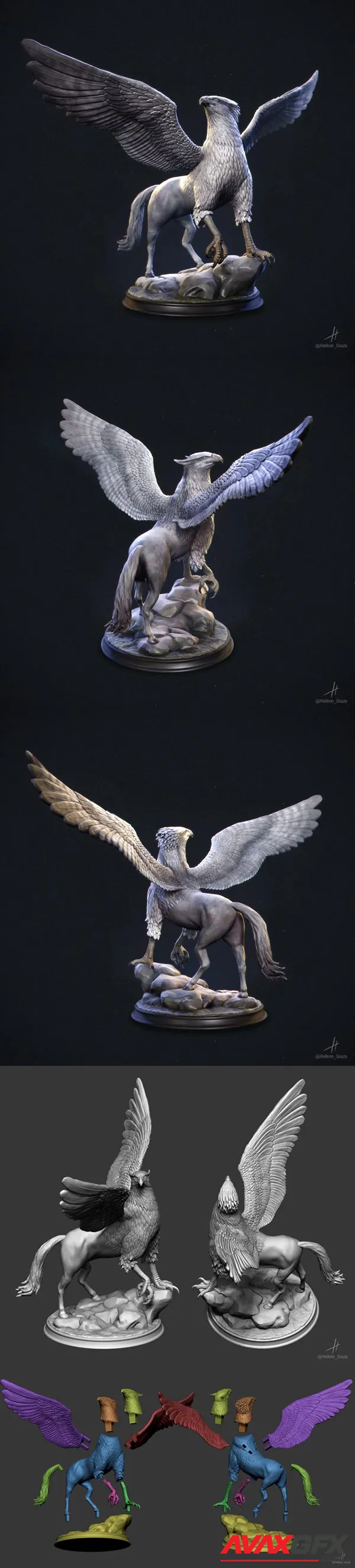 Griffin-Hippogriff Harry Potter – 3D Print