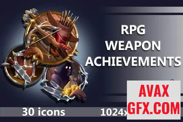 Unity Asset - Hero Achievement RPG Icons