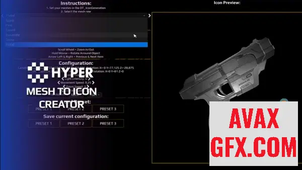 Unreal Engine Asset - Hyper Mesh to Icon Creator V2 v5.3