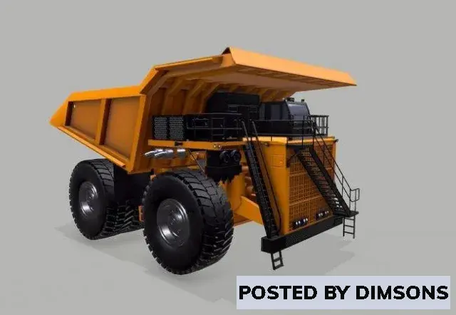 Industrial Vehicle Mine Truck - 3D Model