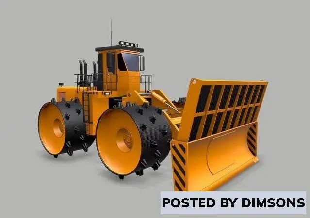 Industrial Vehicle Waste Dozer - 3D Model