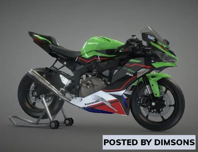 Bikes Kawasaki ZX6R 2021 - 3D Model