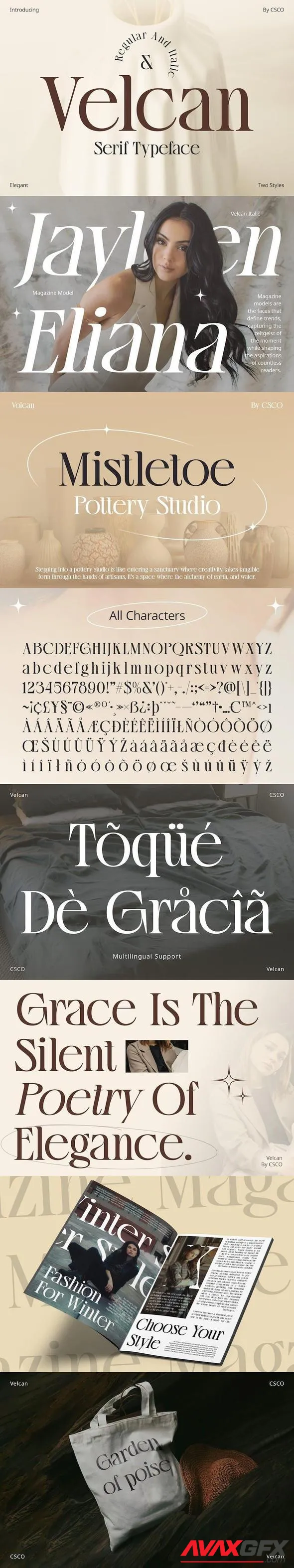 Velcan – Serif Typeface