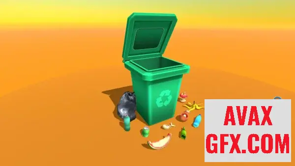 Unity Asset - Low poly Garbage Pack v1.0