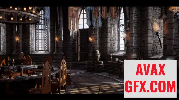 Unreal Engine Asset - Medieval Castle Interior + ULAT v5.3